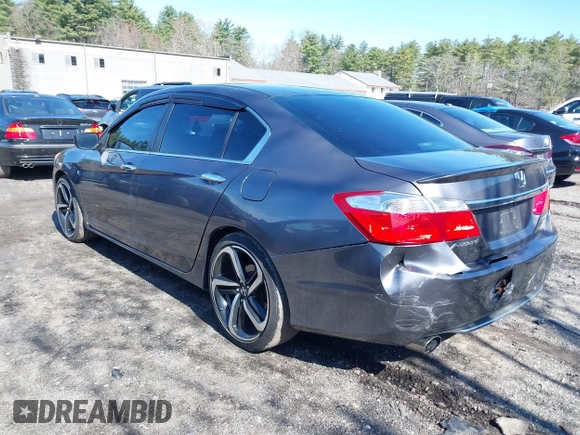 2014 Honda Accord Sport with VIN 1HGCR2F5XEA098961, listed as a IAAI auction lot 42006615 with 127,167 mi miles and . Bid and sale history available at DreamBid. Image 3.