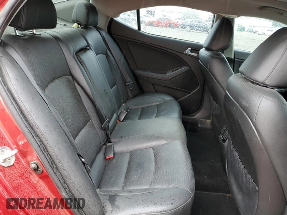 2015 Kia Optima SX Turbo with VIN 5XXGR4A60FG394038, listed as a Copart auction lot 54554755 with 141,410 mi miles and Salvage title. Bid and sale history available at DreamBid. Image 10.