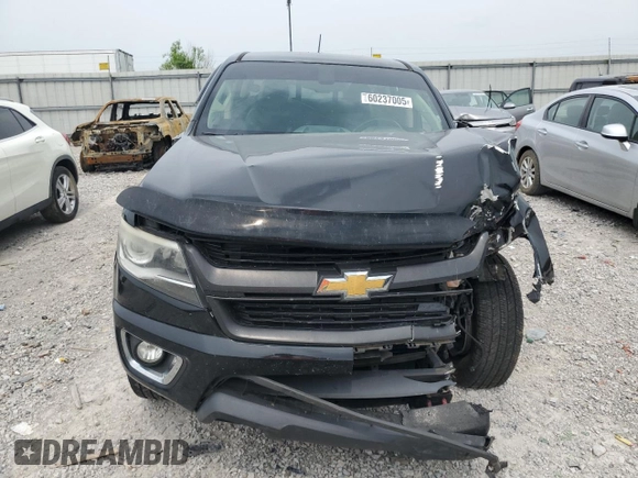2015 Chevrolet Colorado 2WD Z71 with VIN 1GCGSCE35F1261995, listed as a Copart auction lot 60237005 with 173,319 mi miles and Salvage title. Bid and sale history available at DreamBid. Image 5.