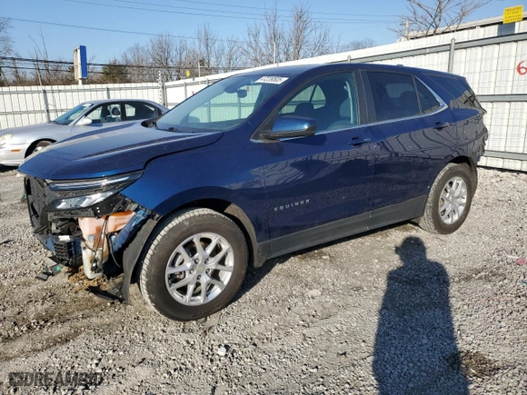 2023 Chevrolet Equinox LT with VIN 3GNAXUEG6PL188279, listed as a Copart auction lot 47239505 with 55,237 mi miles and Salvage Title. Bid and sale history available at carsss.com. Image 1.