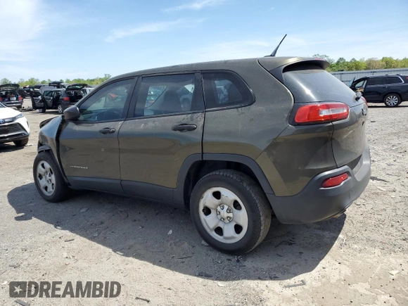 2014 Jeep Cherokee Sport with VIN 1C4PJLAB6EW212564, listed as a Copart auction lot 54355115 with 138,401 mi miles and Salvage Title. Bid and sale history available at DreamBid. Image 2.