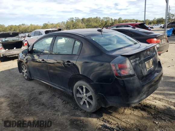 2012 Nissan Sentra SR with VIN 3N1AB6AP2CL688929, listed as a Copart auction lot 54874915 with Not provided miles and Non repairable. Bid and sale history available at DreamBid. Image 2.