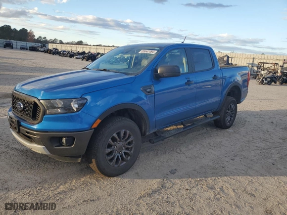 2022 Ford Ranger XL with VIN 1FTER4EH5NLD10524, listed as a Copart auction lot 85647094 with 20,250 mi miles and Salvage Title. Bid and sale history available at carsss.com. Image 1.