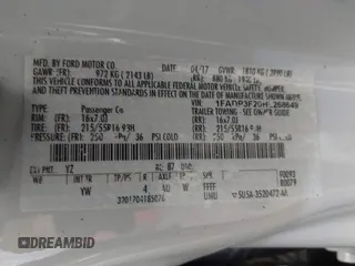 2017 Ford Focus SE с VIN 1FADP3F20HL268649, выставлен на аукционе IAAI как лот 42405948 с пробегом 167 180 миль миль и . История ставок и продаж доступна на DreamBid. Изображение 9.