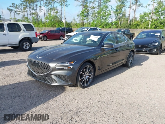 2023 Genesis G70 2.0T with VIN KMTG34TA4PU126965, listed as a IAAI auction lot 41971103 with 27,304 mi miles. Bid and sale history available at carsss.com. Image 17.