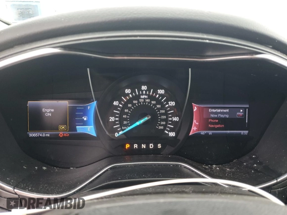2013 Ford Fusion Titanium with VIN 3FA6P0K90DR104100, listed as a Copart auction lot 54822345 with 306,574 mi miles and Salvage Title. Bid and sale history available at DreamBid. Image 9.