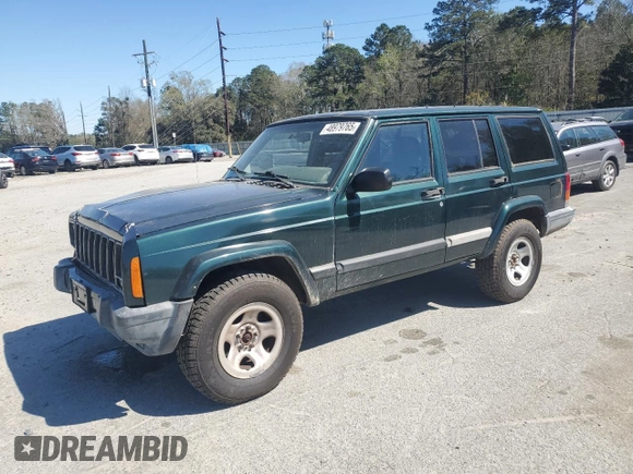 2001 Jeep Cherokee Sport with VIN 1J4FT48S71L611958, listed as a Copart auction lot 48979765 with 108,742 mi miles and Salvage Title. Bid and sale history available at carsss.com. Image 1.
