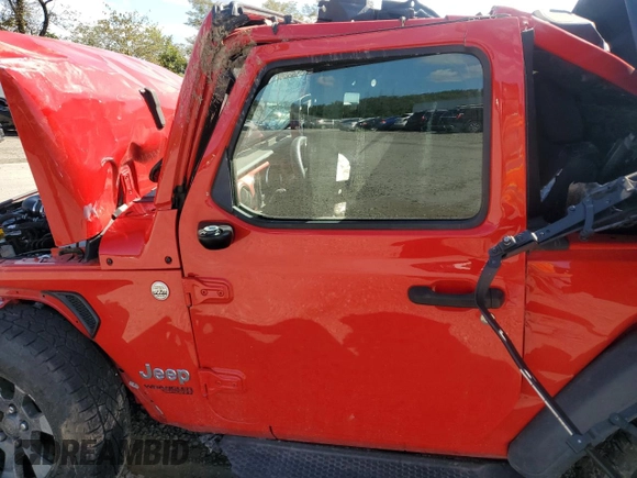 2020 Jeep Wrangler Sport with VIN 1C4GJXAG9LW207584, listed as a Copart auction lot 72312324 with Not provided miles and Salvage title. Bid and sale history available at DreamBid. Image 7.