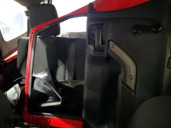 2018 Jeep Wrangler JK Unlimited Sport S with VIN 1C4BJWDG7JL849283, listed as a Copart auction lot 73108554 with 65,382 mi miles and Salvage Title. Bid and sale history available at carsss.com. Image 10.