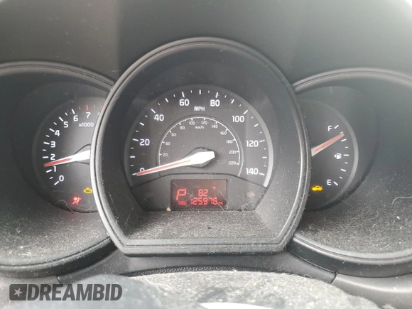 2013 Kia Rio EX with VIN KNADN4A34D6104154, listed as a Copart auction lot 60482575 with 125,976 mi miles and Salvage title. Bid and sale history available at DreamBid. Image 9.