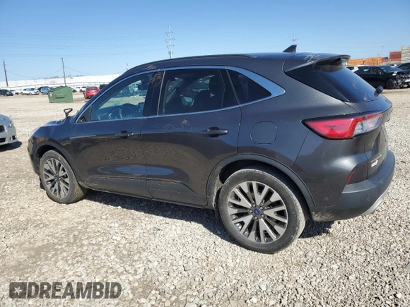 2020 Ford Escape Titanium Hybrid with VIN 1FMCU9DZ0LUC11478, listed as a Copart auction lot 50552275 with 105,561 mi miles and Salvage title. Bid and sale history available at DreamBid. Image 2.