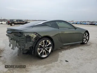 2021 Lexus LC with VIN JTHAP5AY5MA101289, listed as a Copart auction lot 47383855 with 23,260 mi miles and Salvage Title. Bid and sale history available at carsss.com. Image 3.