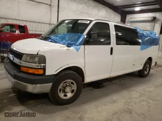 2009 Chevrolet Express Passenger with VIN 1GAHG39K491164811, listed as a Copart auction lot 80862324 with 147,559 mi miles and Salvage Title. Bid and sale history available at carsss.com. Image 1.