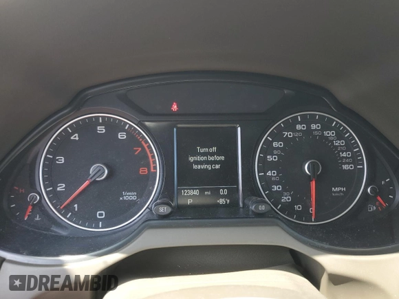 2015 Audi Q5 Premium Plus with VIN WA1LFAFP3FA125125, listed as a Copart auction lot 56870885 with 123,840 mi miles and Salvage title. Bid and sale history available at DreamBid. Image 9.