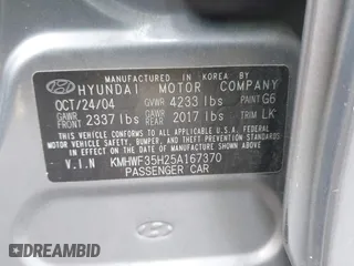 2005 Hyundai Sonata GLS with VIN KMHWF35H25A167370, listed as a IAAI auction lot 42049409 with 65,928 mi miles. Bid and sale history available at carsss.com. Image 9.