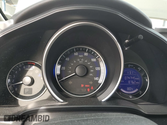 2017 Honda Fit EX-L with VIN JHMGK5H91HS008910, listed as a Copart auction lot 87458324 with 74,745 mi miles and Salvage title. Bid and sale history available at DreamBid. Image 9.