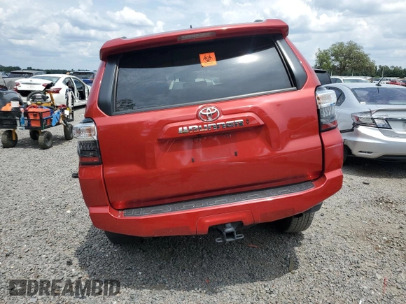 2022 Toyota 4Runner SR5 with VIN JTEEU5JRXN5256186, listed as a Copart auction lot 60697255 with Not provided miles and Salvage title. Bid and sale history available at DreamBid. Image 6.