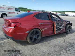 2020 Genesis G70 2.0T with VIN KMTG44LA8LU045233, listed as a Copart auction lot 55247925 with 42,405 mi miles and Salvage title. Bid and sale history available at DreamBid. Image 3.