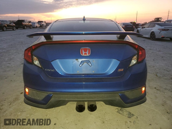 2017 Honda Civic Si with VIN 2HGFC3A55HH754856, listed as a Copart auction lot 46654685 with 149,588 mi miles and Salvage Title. Bid and sale history available at DreamBid. Image 6.