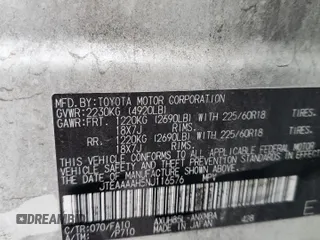 2022 Toyota Venza LE with VIN JTEAAAAH5NJ116576, listed as a Copart auction lot 62038154 with 40,021 mi miles and Salvage Title. Bid and sale history available at carsss.com. Image 14.