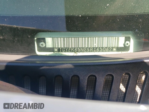 2005 Cadillac Escalade with VIN 1GYEK63N25R163062, listed as a Copart auction lot 61585005 with Not provided miles and Salvage title. Bid and sale history available at DreamBid. Image 13.