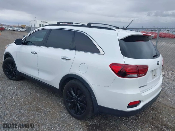 2020 Kia Sorento LX V6 with VIN 5XYPG4A55LG646922, listed as a IAAI auction lot 41781678 with 91,140 mi miles. Bid and sale history available at carsss.com. Image 3.