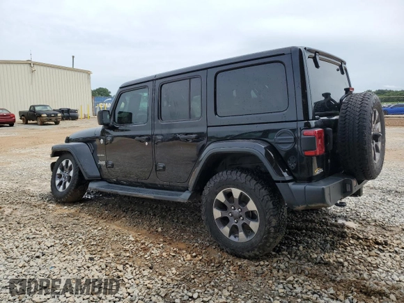 2018 Jeep Wrangler Unlimited Sahara with VIN 1C4HJXEG5JW211272, listed as a Copart auction lot 61765625 with 108,010 mi miles and Salvage title. Bid and sale history available at DreamBid. Image 2.