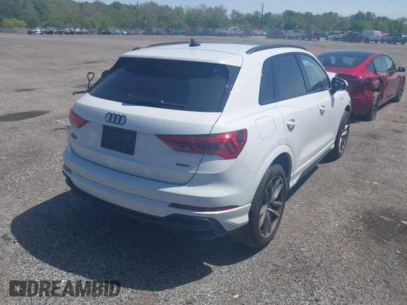 2023 Audi Q3 S line Premium Plus with VIN WA1EECF36P1151143, listed as a IAAI auction lot 42159895 with 15,885 mi miles and . Bid and sale history available at DreamBid. Image 4.