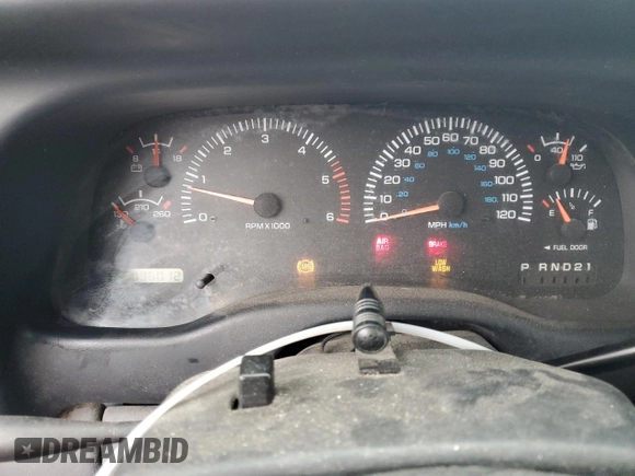 1998 Dodge Dakota SLT with VIN 1B7GG22X1WS598712, listed as a Copart auction lot 76095004 with 196,012 mi miles and Salvage Title. Bid and sale history available at carsss.com. Image 9.
