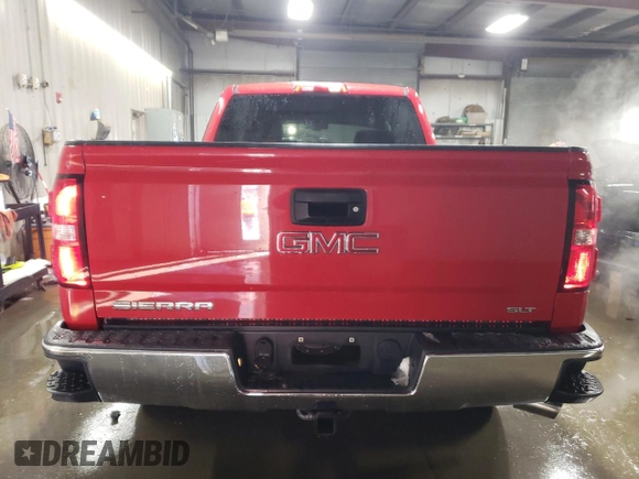 2014 GMC Sierra 1500 SLT with VIN 1GTV2VEC6EZ184525, listed as a Copart auction lot 45531375 with 129,744 mi miles and Salvage Title. Bid and sale history available at carsss.com. Image 6.