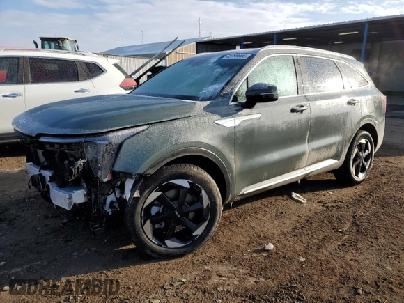 2025 Kia Sorento Hybrid EX with VIN KNDRHDJG4S5317451, listed as a Copart auction lot 45799905 with 4,377 mi miles and Salvage Title. Bid and sale history available at carsss.com. Image 1.