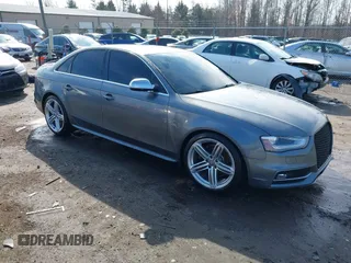 2014 Audi S4 Premium Plus with VIN WAUBGAFLXEA075296, listed as a IAAI auction lot 41527234 with 113,191 mi miles. Bid and sale history available at carsss.com. Image 1.