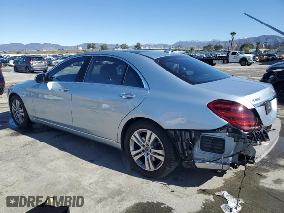 2018 Mercedes-Benz S 450 with VIN WDDUG6GB4JA407506, listed as a Copart auction lot 48018575 with 76,049 mi miles and Salvage Title. Bid and sale history available at carsss.com. Image 2.