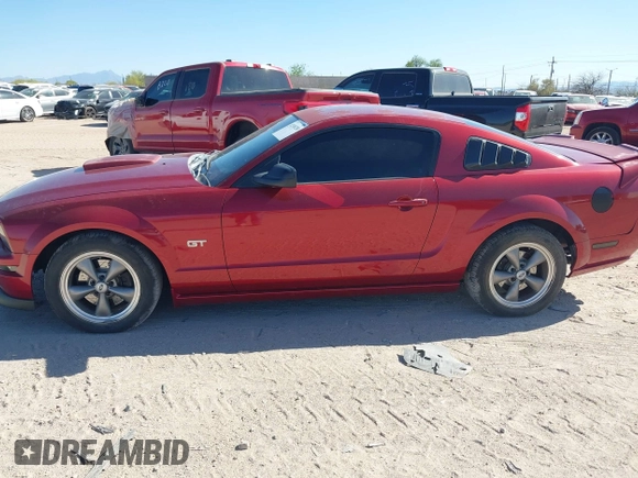 2006 Ford Mustang GT Deluxe with VIN 1ZVHT82H765174507, listed as a IAAI auction lot 42100280 with 107,393 mi miles. Bid and sale history available at carsss.com. Image 14.