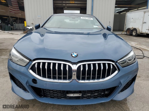 2022 BMW 8 Series 840i with VIN WBAGV4C06NCH19830, listed as a Copart auction lot 51571484 with 31,335 mi miles and Salvage Title. Bid and sale history available at carsss.com. Image 5.