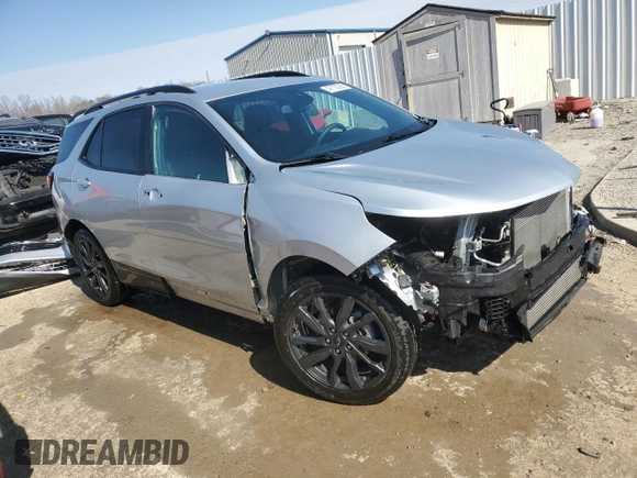 2022 Chevrolet Equinox RS with VIN 3GNAXMEV8NS171484, listed as a Copart auction lot 47122295 with 46,888 mi miles and Salvage Title. Bid and sale history available at DreamBid. Image 4.