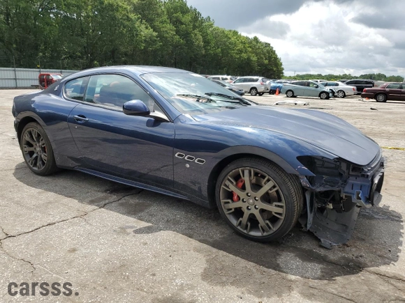 2017 Maserati GranTurismo Sport with VIN ZAM45VLA6H0210422, listed as a Copart auction lot 65213444 with 22,640 mi miles and Salvage Title. Bid and sale history available at carsss.com. Image 4.