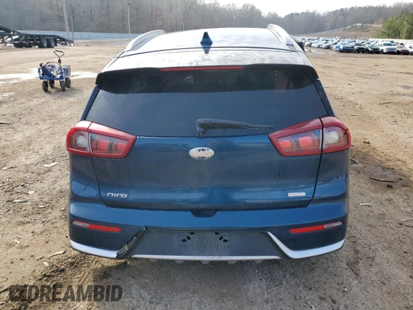 2018 Kia Niro LX with VIN KNDCB3LC2J5114200, listed as a Copart auction lot 43015215 with 172,600 mi miles and Salvage Title. Bid and sale history available at carsss.com. Image 6.