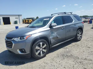 2019 Chevrolet Traverse LT z VIN 1GNERHKW7KJ176298, wystawiony jako Copart lot #53715885 z przebiegiem 99 380 mil mil oraz Szkoda całkowita • Salvage title. Historia ofert i sprzedaży dostępna na DreamBid. Obrazek 1.