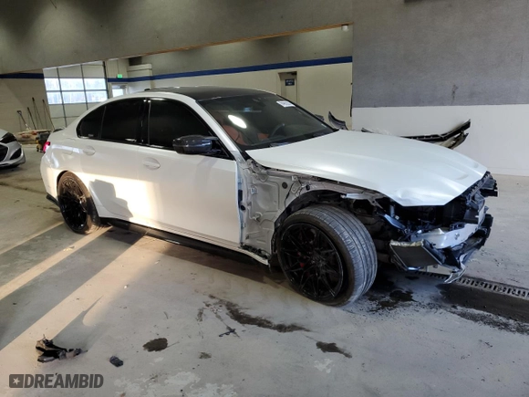 2022 BMW M3 Competition xDrive with VIN WBS43AY03NFM31044, listed as a Copart auction lot 84862834 with 19,417 mi miles and Salvage Title. Bid and sale history available at carsss.com. Image 4.