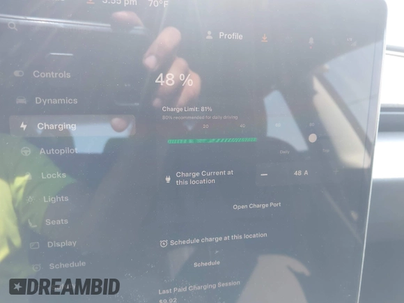 2025 Tesla Model 3 Long Range with VIN 5YJ3E1EA4SF903567, listed as a IAAI auction lot 42453246 with 19,365 mi miles and . Bid and sale history available at DreamBid. Image 18.