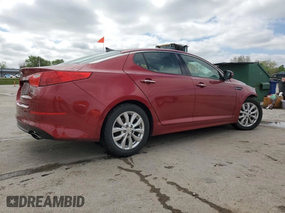 2014 Kia Optima EX z VIN 5XXGN4A73EG265049, wystawiony jako Copart lot #53944645 z przebiegiem 89 041 mil mil oraz Szkoda całkowita • Salvage title. Historia ofert i sprzedaży dostępna na DreamBid. Obrazek 3.