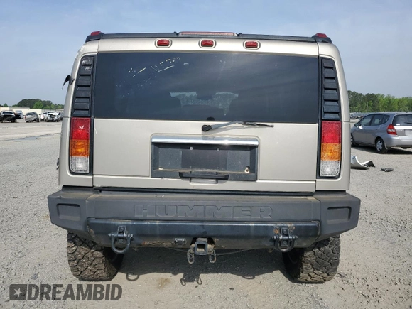 2004 Hummer H2 with VIN 5GRGN23U74H117378, listed as a Copart auction lot 53054185 with 117,378 mi miles and Clean Title. Bid and sale history available at carsss.com. Image 6.
