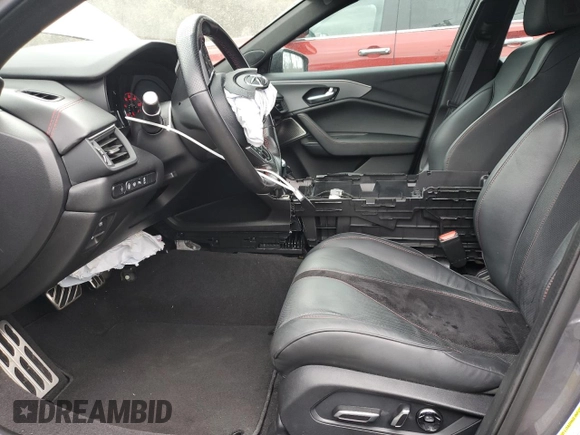 2023 Acura TLX Type S w/Performance Tire with VIN 19UUB7F96PA000620, listed as a Copart auction lot 53602525 with 25,853 mi miles and Salvage Title. Bid and sale history available at carsss.com. Image 7.