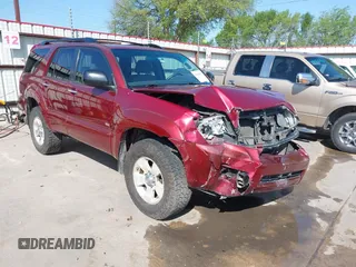2006 Toyota 4Runner SR5 with VIN JTEZU14R568059478, listed as a IAAI auction lot 41865355 with 184,222 mi miles and . Bid and sale history available at DreamBid. Image 1.