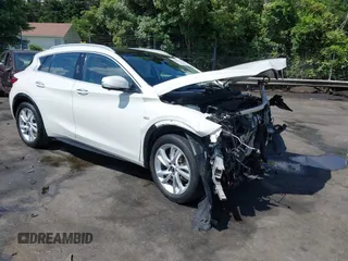 2019 Infiniti QX30 Luxe with VIN SJKCH5CP3KA009376, listed as a IAAI auction lot 42235934 with 46,590 mi miles and . Bid and sale history available at DreamBid. Image 1.
