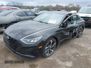 2021 Hyundai Sonata SEL Plus with VIN 5NPEJ4J21MH111126, listed as a IAAI auction lot 41833686 with 35,479 mi miles and . Bid and sale history available at DreamBid. Image 18.