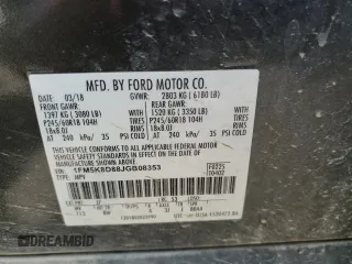 2018 Ford Explorer XLT z VIN 1FM5K8D88JGB08353, wystawiony jako Copart lot #56324765 z przebiegiem 140 716 mil mil oraz Szkoda całkowita • Salvage title. Historia ofert i sprzedaży dostępna na DreamBid. Obrazek 13.