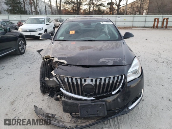 2017 Buick Regal with VIN 2G4GM5EX9H9114646, listed as a Copart auction lot 87175084 with 0 mi miles and Salvage Title. Bid and sale history available at carsss.com. Image 5.