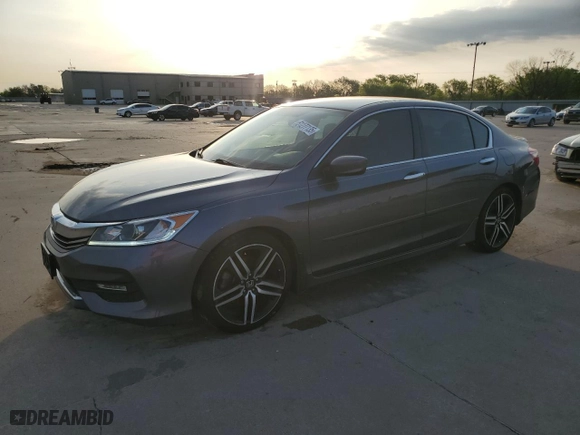 2016 Honda Accord Sedan Sport with VIN 1HGCR2F52GA065116, listed as a Copart auction lot 51277135 with 155,351 mi miles and Salvage Title. Bid and sale history available at carsss.com. Image 1.